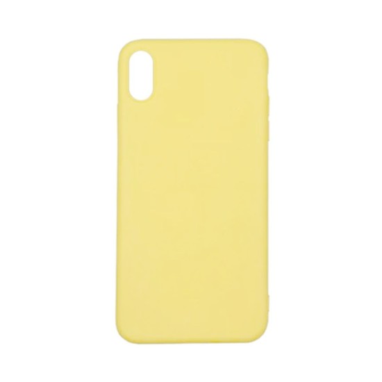 Capa de Silicone para Apple iPhone XS Max Amarelo